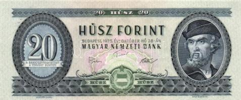 1975. 20Ft (2x) egymás utáni sorszámmal T:I