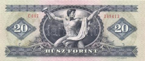 1975. 20Ft (2x) egymás utáni sorszámmal T:I