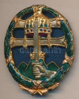 II.V.H. "Csapattiszti jelvény" jelzés nélkül T:2 (egyik rögzítő kar letört) Hungary 2nd World War "Combat Leadership badge" without sign C:XF (broken fold-prong)