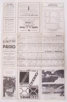 cca 1910 Stoits György: Szentendre-Visegrád-Pilis hegység turista térképe, hátoldalán menetrendekkel...