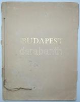 Budapest (1931), Bp. Székesfőv. Idegenforg. Hiv. öt nyelvű kiadványa. Zsinórral átfűzött, kiadói papírborítékban. Kefe levonat. Csánky Dénes akvarelljeivel.