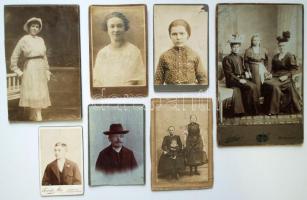 cca 1900 12db keményhátú fotó /  Vintage photos