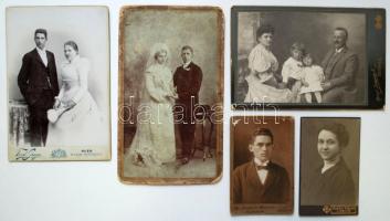 cca 1900 12db keményhátú fotó / 
Vintage photos