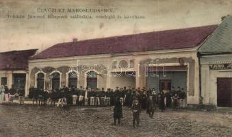 Marosludas Central Hotel of Tolokán Jánosné and Tjebo József hairdresser (fl)