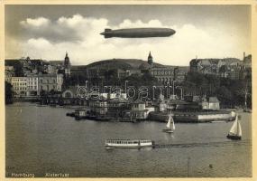 Hamburg mit Zeppelin