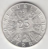 Ausztria 1968. 25Sch Ag "Lukas von Hildebrandt" T:1-
Austria 1968. 25 Schilling Ag "L...