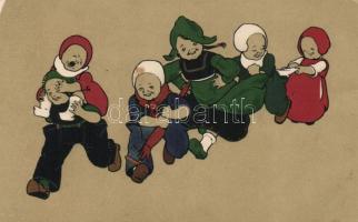 Dutch folklore, babies in national costume