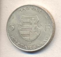 1946. 5Ft Ag "vastag Kossuth" T:2 ph.