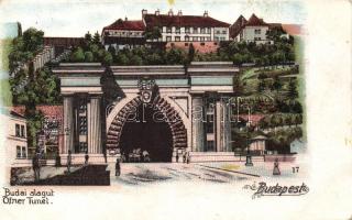 Budapest I. Alagút, litho (Rb)