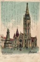 Budapest I. Mátyás templom, litho (EB)