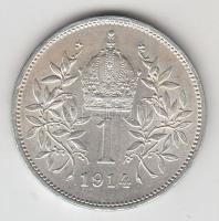 Ausztria 1916. 1K Ag T:1-
Austria 1914. 1 Corona Ag C:AU