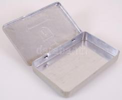 S. Civium de Antiqua Pest régi fém szivarkatartó doboz, 7,5x11cm