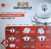 Switzerhof 16 darabos komplett svájci edénykészlet / 
Swiss pot set