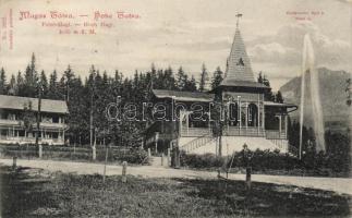 Felsőhági resthouse, restaurant and fountain