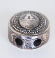 1968 után Amerikai típusú ezüst (Ag) nyakkendőmedál a sienai Banca Monte dei Paschi jelképével, 925/...