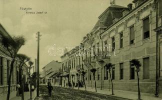 Pöstyén Franz Joseph street, the shop of Urbán Zsigmond (fa)