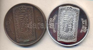 Fritz Mihály (1947-) / Szabó Géza (1939-) 1990. "MÉE Székesfehérvár - Mátyás király" Ag(0....