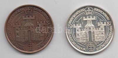 Fritz Mihály (1947-) / Szabó Géza (1939-) 1987. "MÉE Székesfehérvár - Zsigmond" Ag(0.900)/...