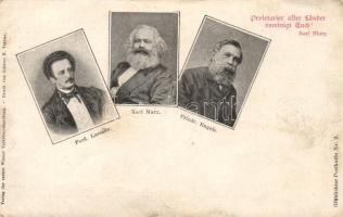 Socialist propaganda, Marx, Engels, Lassalle