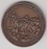 Bognár György (1944-) "MÉE Eger / Gárdonyi Géza 125 éve született" Br emlékérem (42,5mm) T...