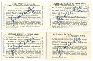 Építészeti stílusok 4 darabos Liebig lithi kártya sorozat / Architecture: 4 Liebig Litho cards