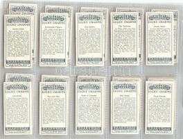 cca 1920 Will's litho cigarettakártya gyűjtemény lefűzhető berakólapokon. Komplett sorozatok, ö...