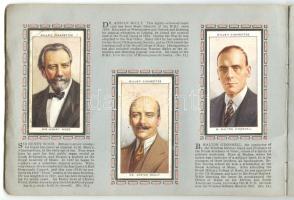 cca 1930 Will's litho cigarettakártya gyűjtemény: Rádiós hírességek. Komplett gyűjtőalbum   /  cca 1920 Radio celebrities Will's litho cigarette-card collection 20p.