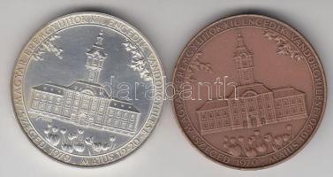 Lapis András (1942-) / ÁPV 1979. "MÉE Szeged - 9. Vándorgyűlés" Ag(0.800)/43,77g és Br eml...