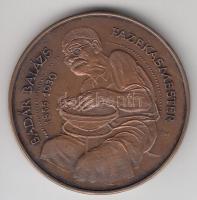 Fritz Mihály (1947-) / Szabó Géza (1939-) 1986. "MÉE Mezőtúr - Badár Balázs" Br emlékérem ...