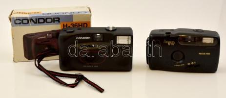 Két darab analóg fényképzőgép: Condor H-36HD, Hama FF116