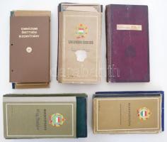 30db vegyes, háború előtti és utáni bizonyítvány és oklevél