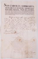 1807/1808 2db egyházi okirat Kurbély György (1755-1821) megyéspüspök és Kovalik János (1770-1821) ké...