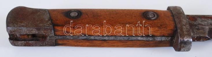 Cca 1940 bajonett tok nélkül, h:36 cm