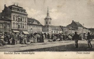 Marosvásárhely Main square, Shops (Petrás Géza, Szalmásy Gyula, Schwartz János, Hart Géza) (EK)