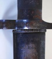 Bajonett fém tokkal, számozott( No 3864), h:35 cm