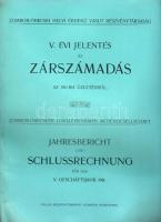 1911 A Zombor-Óbecsei Helyi Érdekű Vasút zárszámadása