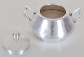 Alpakka cukortartó, alján MSZMP felirattal, m:10cm