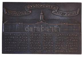 Madarassy Walter (1909-1994) 1946. "Elindultak Huszonegyen 1945.jan.19." Br öntött plakett...