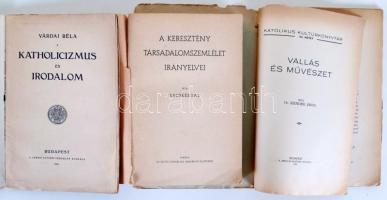 3 db keresztény kultúrával foglalkozó könyv: A keresztény társadalomszemlélet irányelvei. Várdai: A ...
