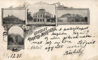 1898 Aranyosmarót savings bank palace, Migazzy castle, hospital (EK)