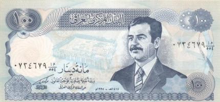Irak 9db klf modern bankjegy T:I(egyik I-)
Iraq 9pcs of different modern banknotes C:Unc(one of them...