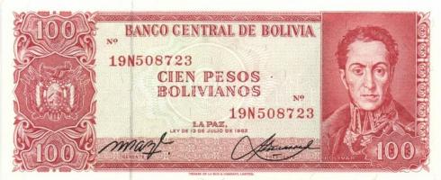 Bolívia 1962-1984. 6db modern bankjegy T:I
Bolivia 1962-1984. 6pcs of different banknotes C:Unc