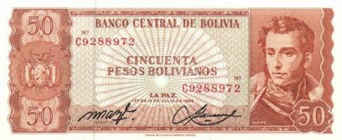 Bolívia 1962-1984. 6db modern bankjegy T:I
Bolivia 1962-1984. 6pcs of different banknotes C:Unc