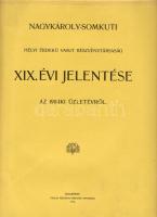 1911 A Nagykároly-Somkuti Helyi Érdekű Vasút zárszámadása