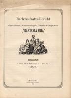 1898 A Transsylvania Bank üzleti jelentés e német nyelven; W. Krafft nyomdája Nagyszeben