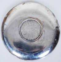 Ezüst (Ag.) kis tálka, jelzett d: 8 cm benne: Ausztria 1967. 25 Sch Ag "Mária Terézia" bru...