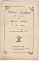 1914 A Besztercei Önkéntes Tűzoltóegylet évi jelentése német nyelven; Carl Csallner nyomdája