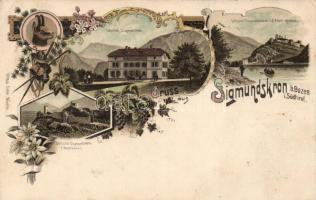 1897 Sigmundskron hotel, castle litho (EK)