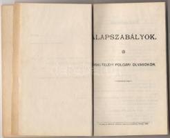 A piski telepi polgári olvasókör alapszabályai és tagsági füzete