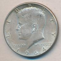 Amerikai Egyesült Államok 1964. 1/2$ Ag "Kennedy" T:2  USA 1964. 1/2 Dollar Ag "Kennedy" C:XF